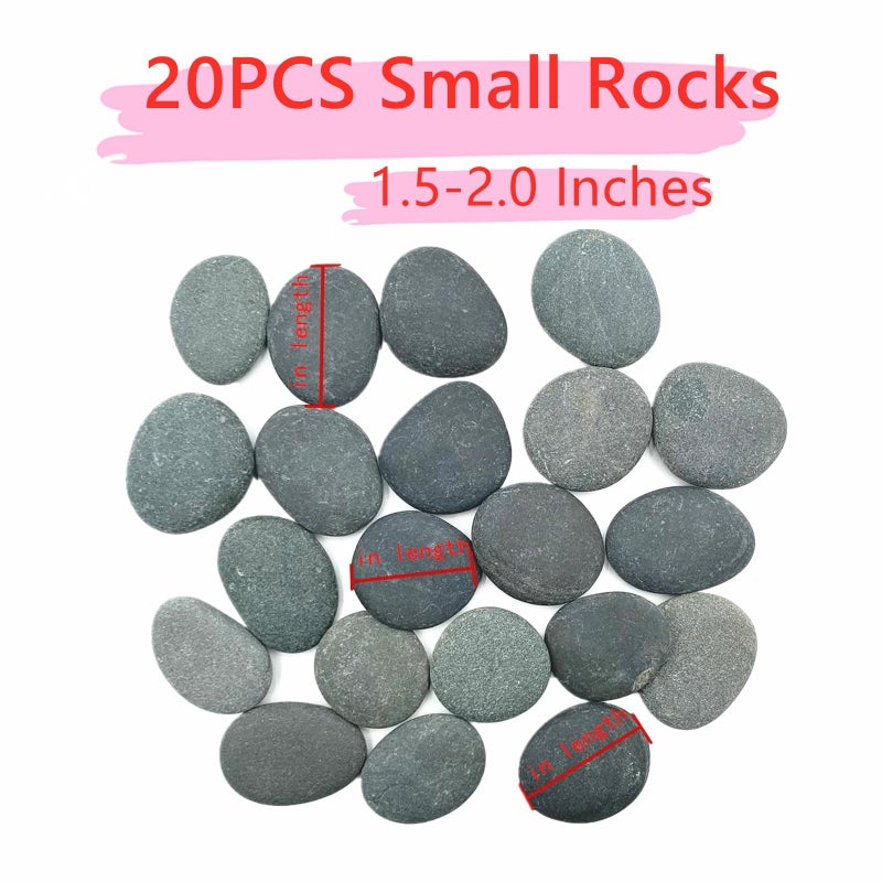 lifetop 50PCS Painting Rocks, Natural DIY Rocks Flat & Smooth Kindness Rocks for Arts, Crafts, Decoration, Medium & Small Rocks for Painting ,1.5""-3""Hand Picked for Painting Rocks - Image 3